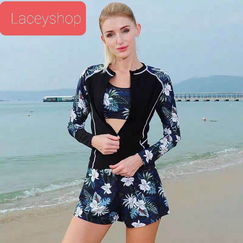 Bộ bơi áo dài tay quần short Jinhong 290201 Giá 560.000đ