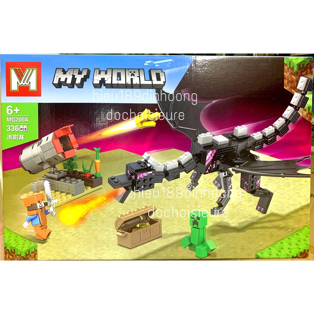 Xếp hình Lego Minecraft MyWorld mg200 : rồng Ender