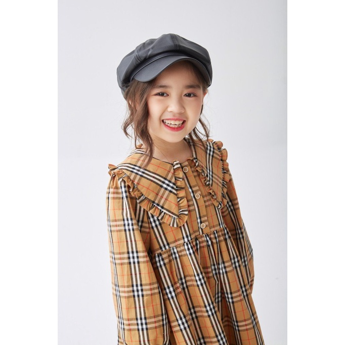 Váy họa tiết kẻ JOOKYLI bé gái 48G0857