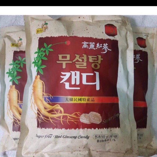[FREESHIP TỪ 99K]Combo 2 gói kẹo sâm không đường Hàn Quốc