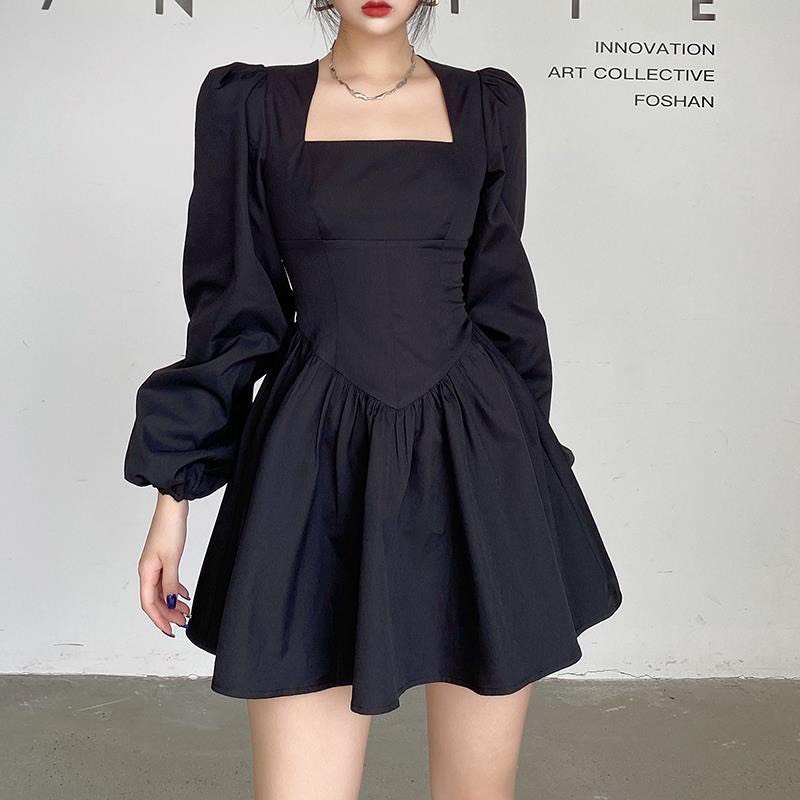 Váy Nữ Tiểu Thư Quảng Châu,  Đầm Xòe Nữ Tay Bồng Chất Vải mềm form đứng không nhăn cao cấp