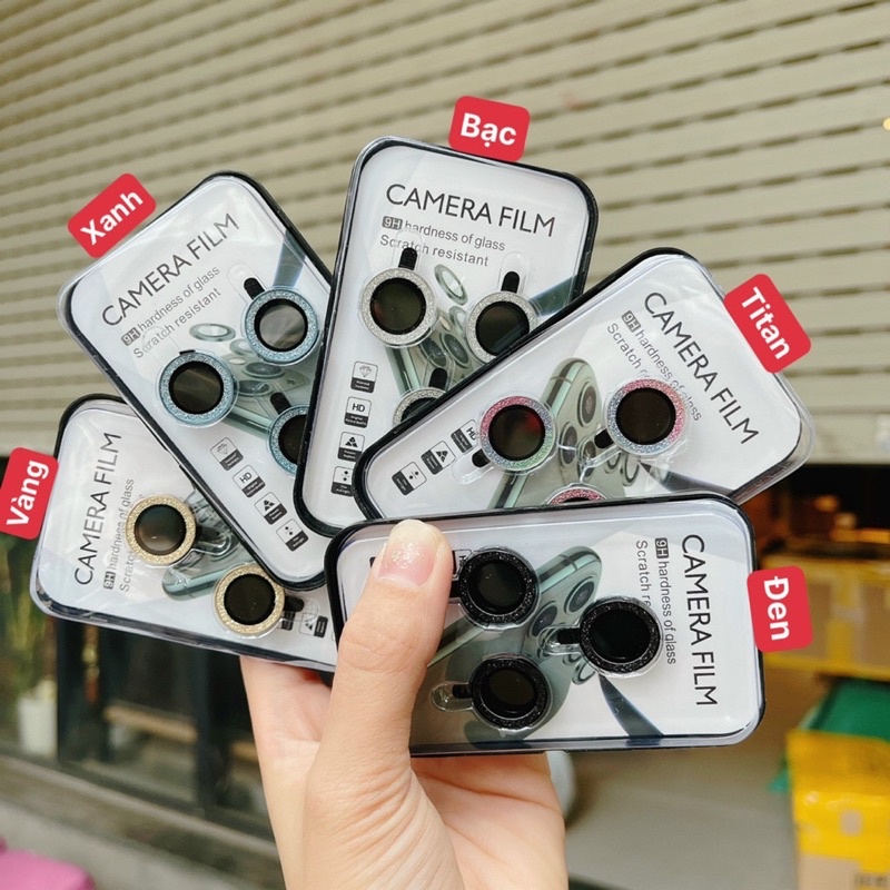 Miếng dán nhũ bảo vệ camera cho iPhone 11pro/11promax/12pro/ 12promax/13/13promax