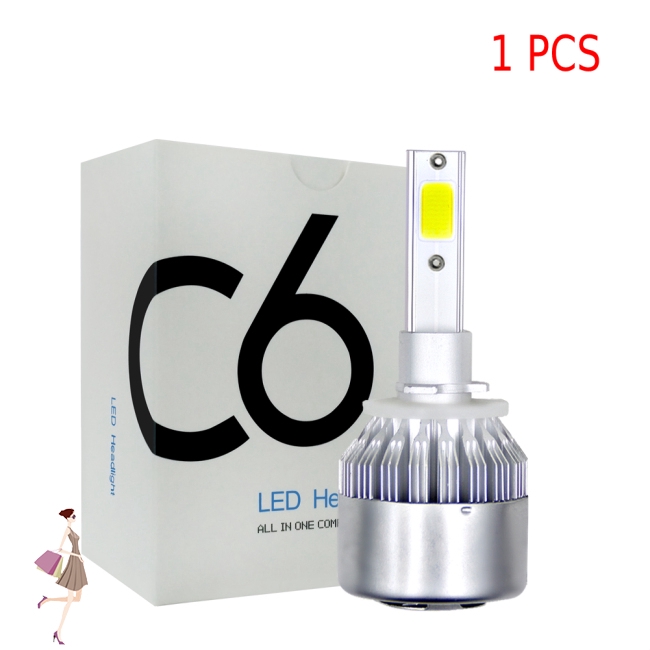 Đèn pha bóng LED C6 6000K tự động độ sáng cao cho xe ô tô