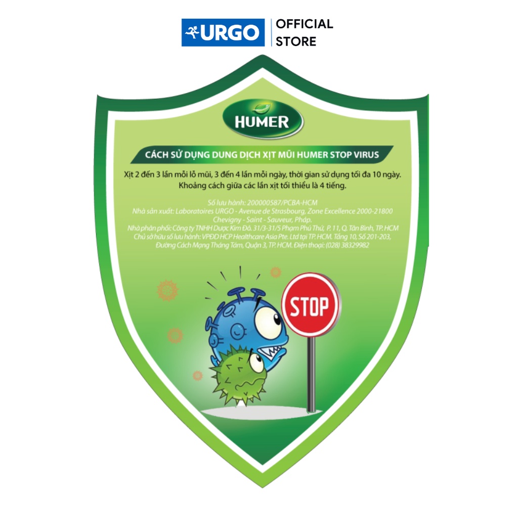 Dung dịch xịt mũi Humer Stop Virus