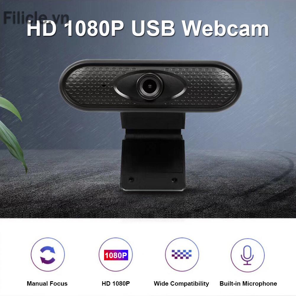 Webcam FILICLE 2MP USB tích hợp Mic 1080P HD cho PC TV | BigBuy360 - bigbuy360.vn