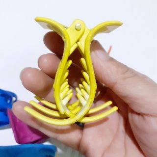 Kẹp tóc 5 răng nhám màu hình bươm bướm