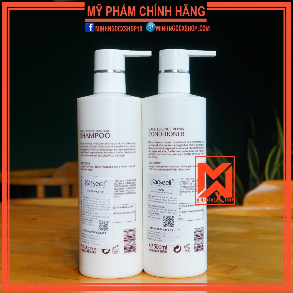 ✅[ Karseell-Chính Hãng ] Dầu Gội-Dầu Xả Karseell Maca 500MLSiêu Mềm Mượt-Chính Hãng | BigBuy360 - bigbuy360.vn