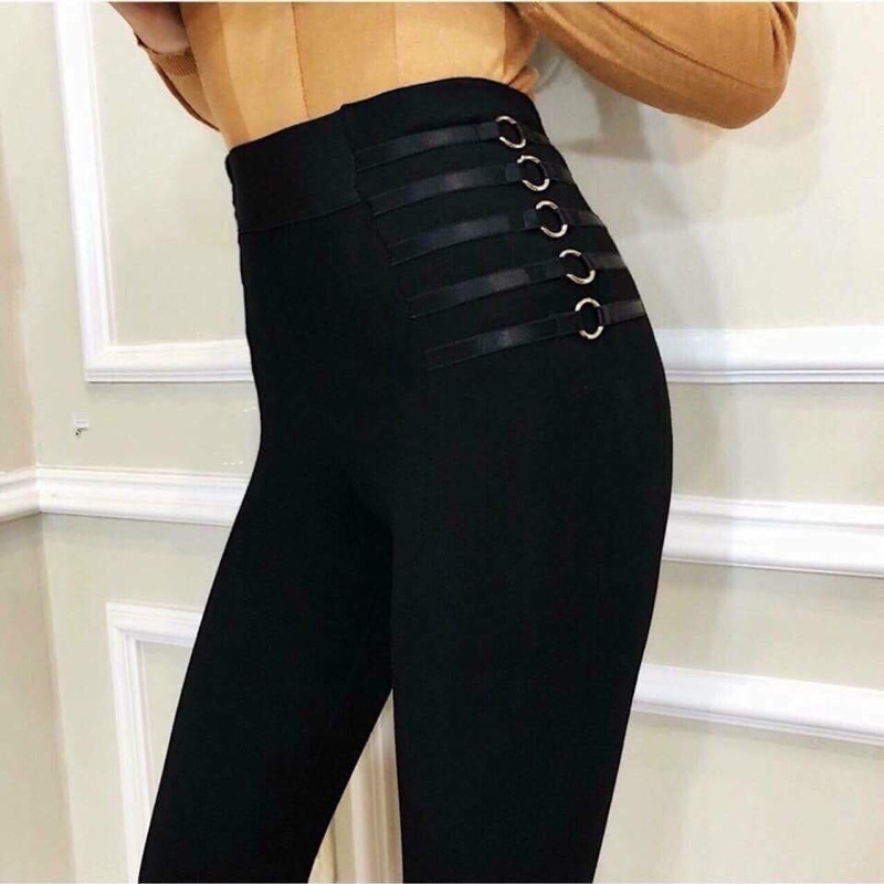 Quần Legging Nữ Cạp Cao Bản to { Chất Umi Hàn Quốc Loại 1 } Quần Legging nữ Aoki Tôn Dáng Chất Dày Dặn Mềm Mịn Co giãn