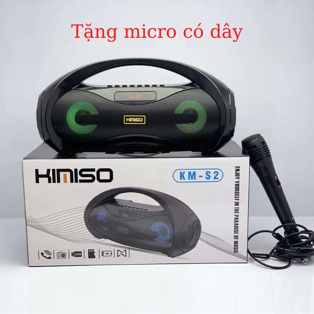 [ BH12 Tháng, Tặng Micro Hát Karaoke ] Loa Bluetooth KIMISO KM-S2BÁN CHẠY Loa Hát Karaoke Kết Nối Điện Thoại Máy Tính