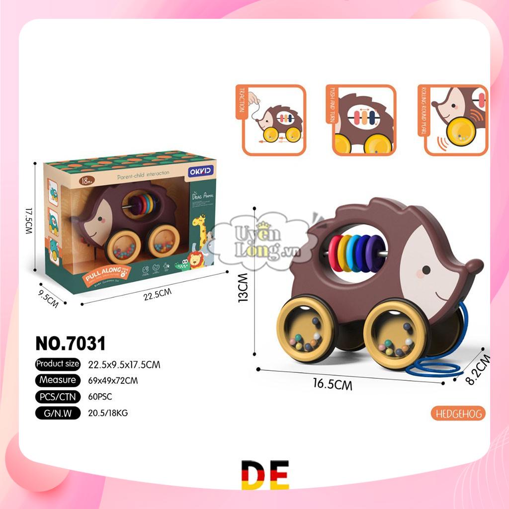 Xe Tập Đi Dây Kéo Xúc Xắc Hình Thú Siêu Nghộ Nghĩnh Cho Bé