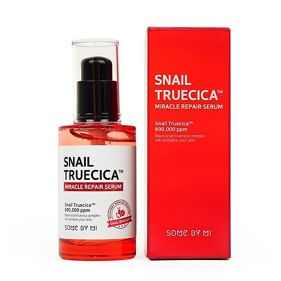 [Đỏ] Tinh Chất Dưỡng Phục Hồi, Cải Thiện Vết Thâm, Sẹo, Làm Dịu Da Some By Mi Snail Truecica Miracle Repair Serum 50ml