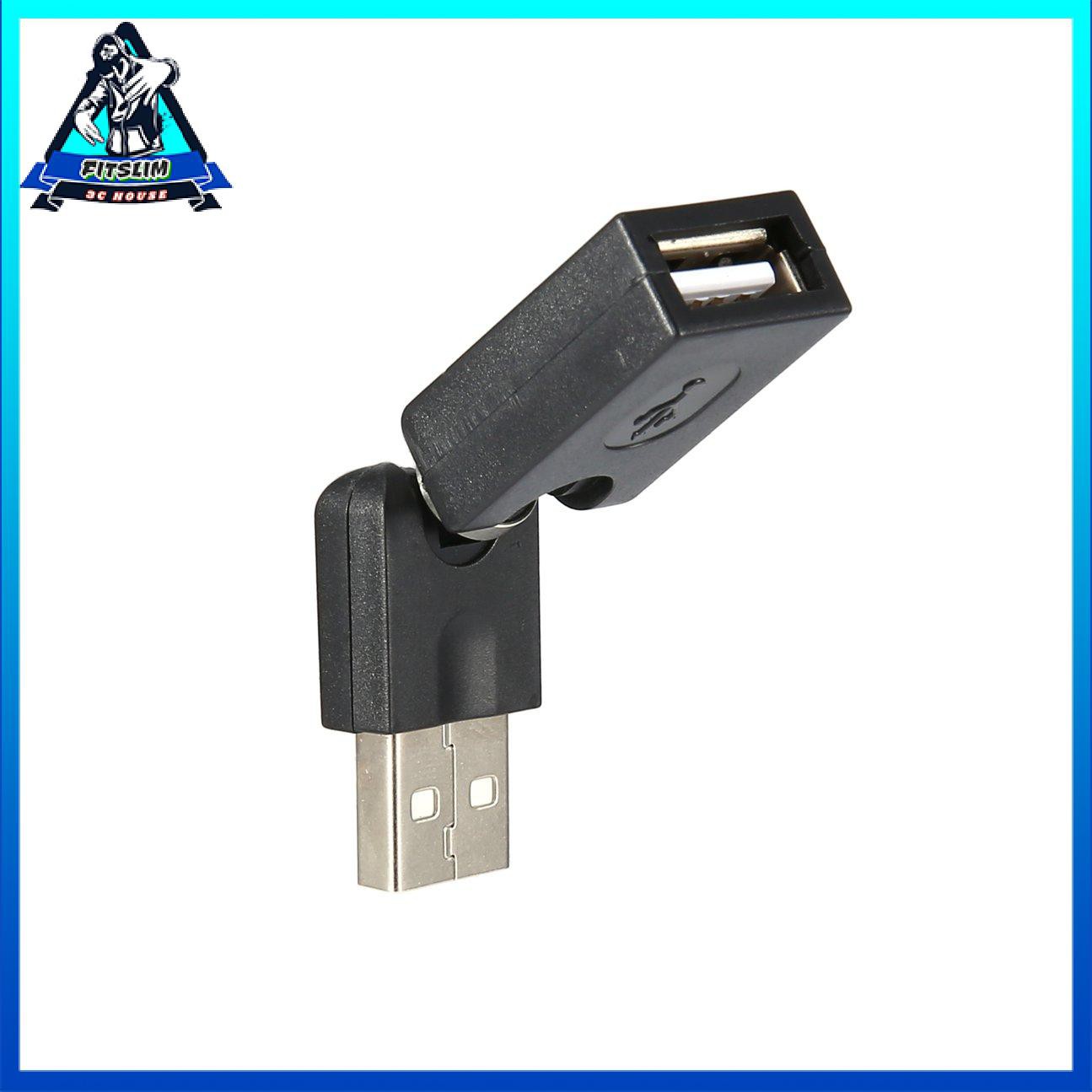 Usb Chuyển Đổi Đầu Đực Sang Đầu Cái Xoay 360 Độ