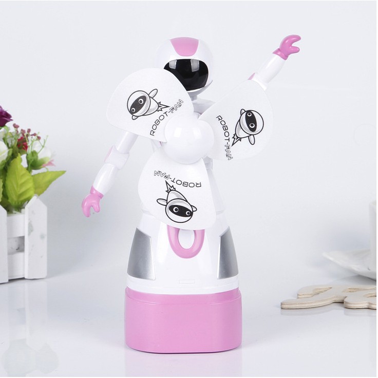 Quạt tích điện hình siêu nhân để bàn