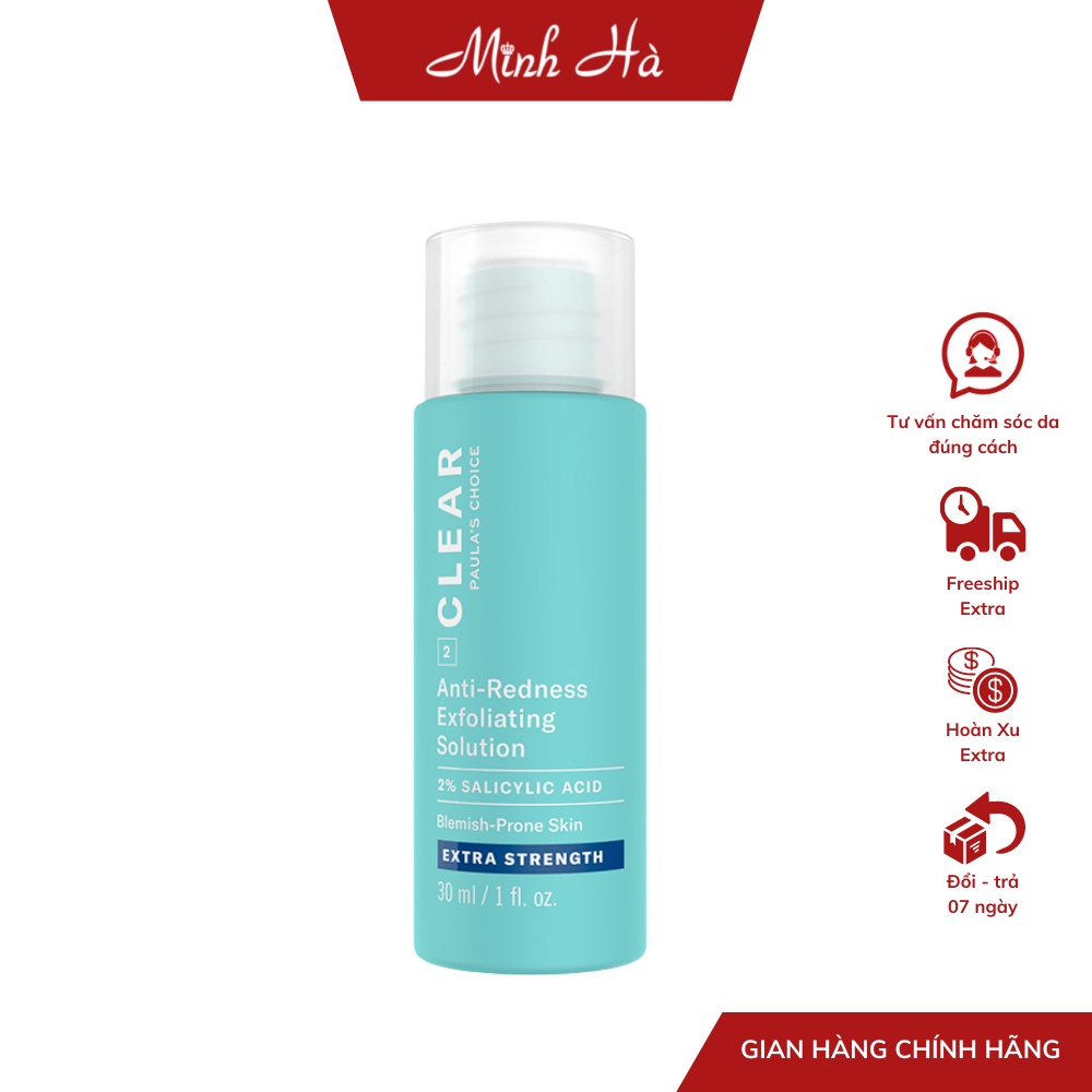 Dung dịch tẩy da chết Paula's Choice Anti-Redness Exfoliating Solution 2% Salicylic Acid Extra Streng 30ml - 6216 6210