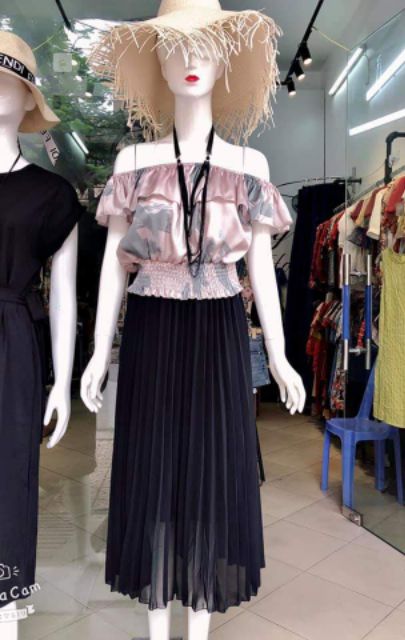 Chân váy xếp ly nhiều màu kèm đai( có video) | BigBuy360 - bigbuy360.vn