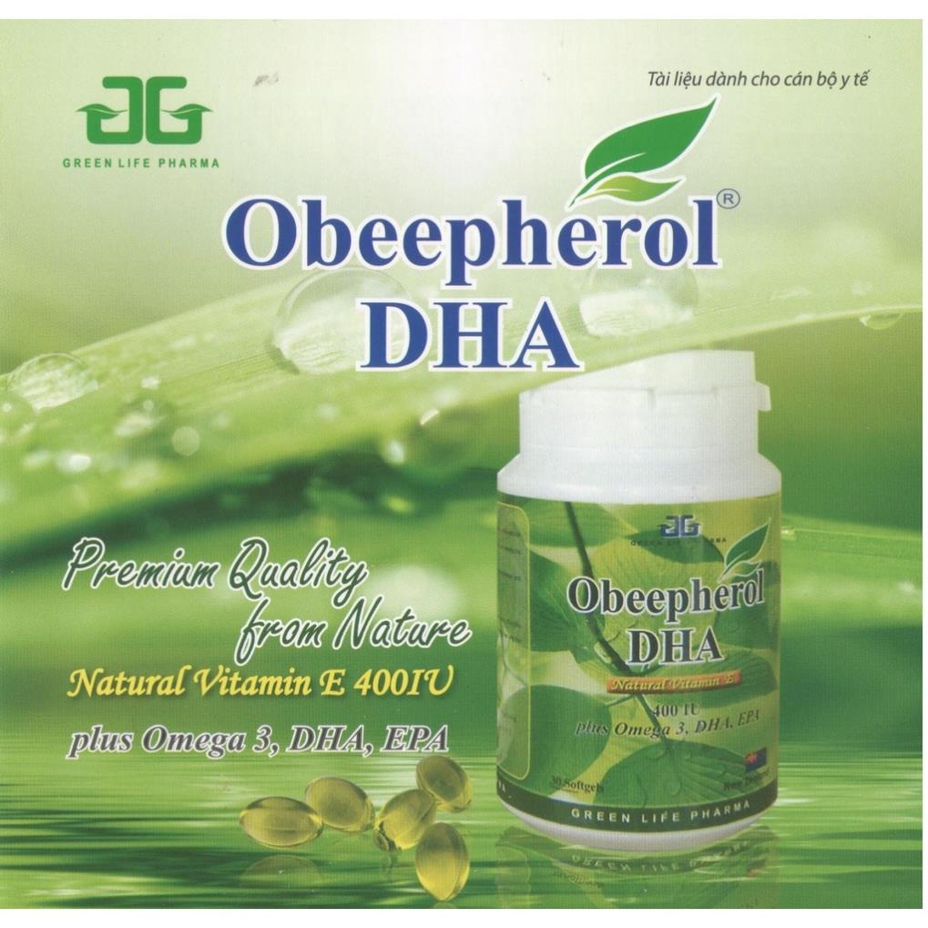 Vitamin E 400 IU Obeepherol DHA- Giúp bổ sung vitamin E hiệu quả