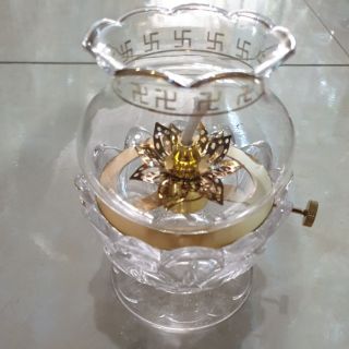 Đèn đốt dầu lưu ly cao cấp cao 13cm