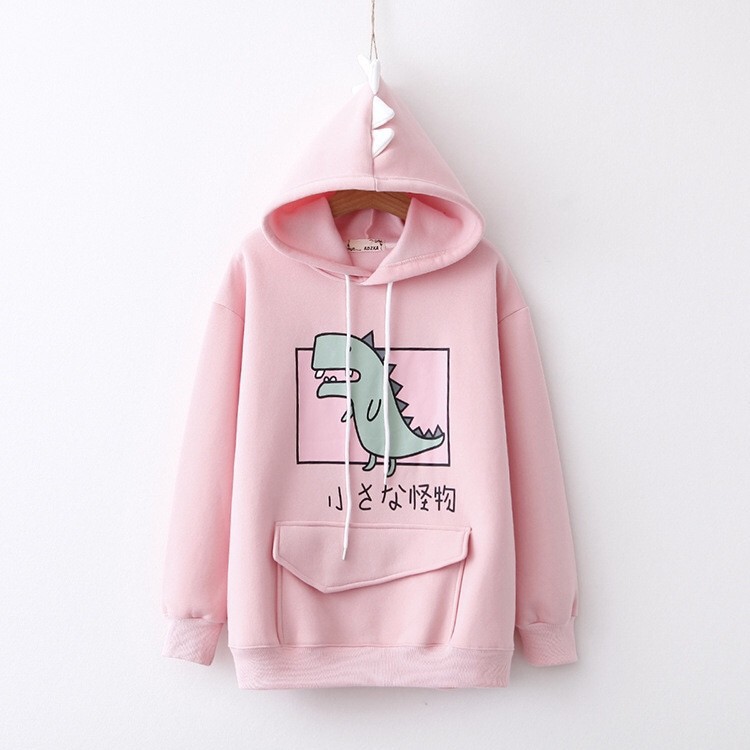 [Mã WASTMAY giảm 15% tối đa 30K đơn 150K] Áo Khoác Nỉ Hoodie Túi Khủng Long So Cute Có Sừng Cực Đẹp Cho Teen (Hình Thật) | BigBuy360 - bigbuy360.vn