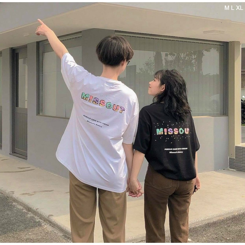 Áo thun tay lỡ  MISSOUT BAKERY  phông Unisex nam nữ tee oversize form rộng pull Ulzzang Streetwear Hàn Quốc vải mềm