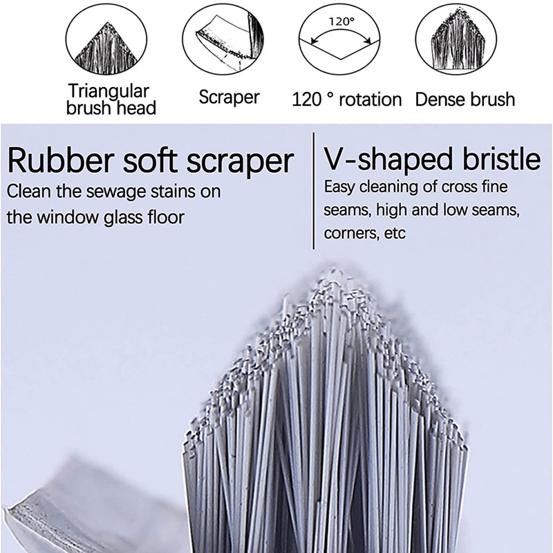 Bàn Chải Chà Sàn Nhà Tắm Nhà Bếp Tay Cầm Dài Có Thể Điều Chỉnh