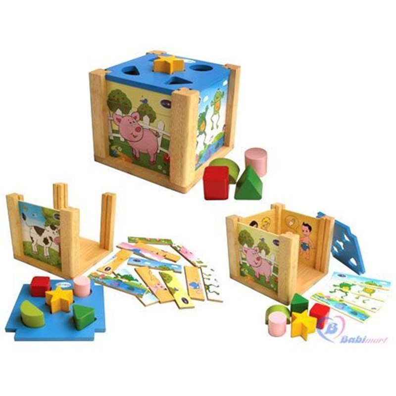 Đồ chơi Hộp xếp hình thả khối Winwintoys 69022