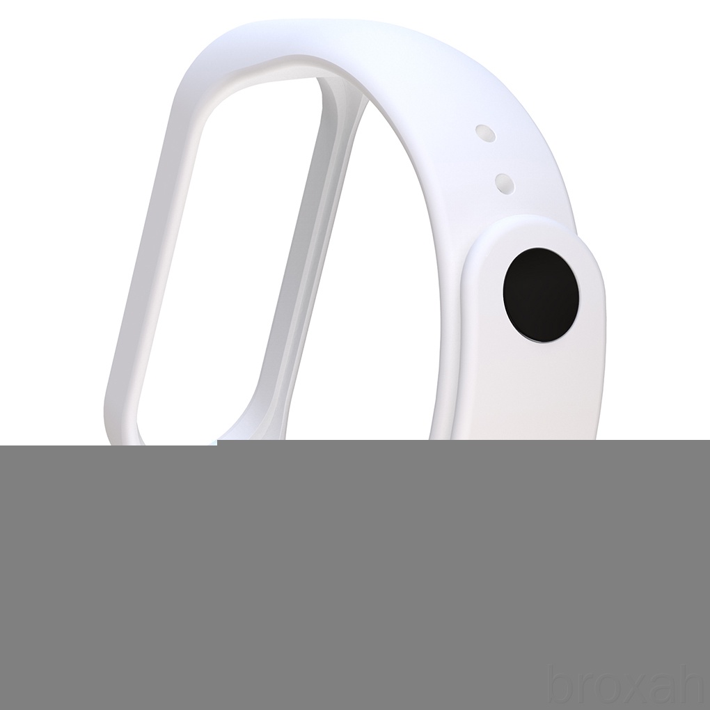 Dây đeo thay thế chất liệu silicon màu trơn cho Xiaomi Mi Band 4 3