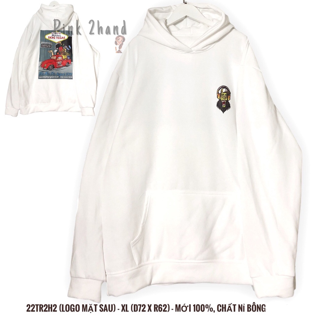 Áo Hoodie nữ, nam 2hand, chất dày, size XL/XXL - 2404-2
