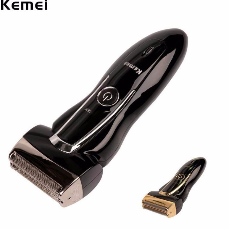 Máy cạo râu 2 lưỡi kép chính hãng Kemei 858 - dụng cụ cắt tóc