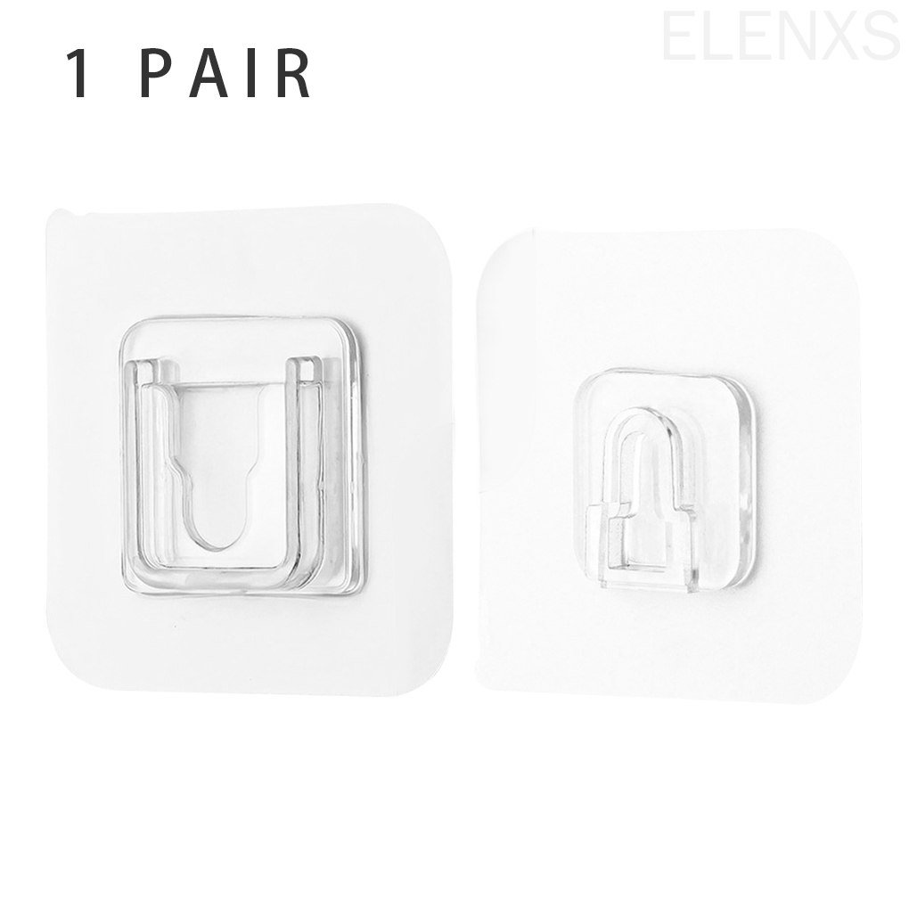 1/ 2 Cặp móc dán tường bằng nhựa chống thấm nước