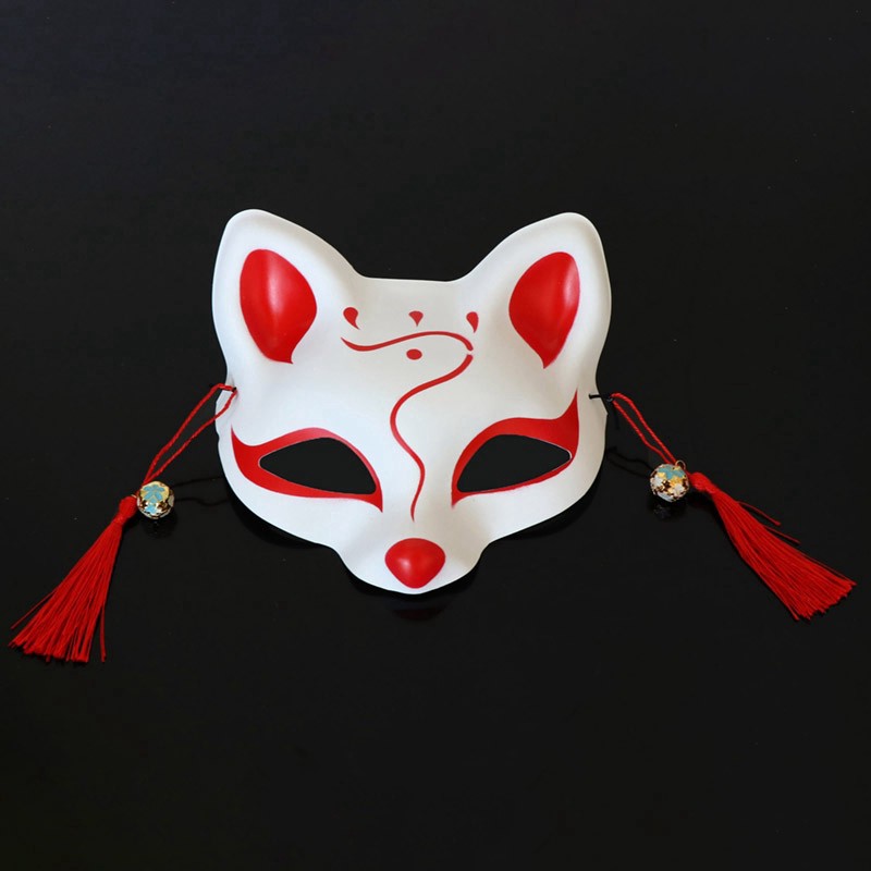 Mặt Nạ Cáo Hóa Trang Halloween Phong Cách Nhật Bản-Mặt Nạ Hóa Trang Hình Cáo Độc Đáo