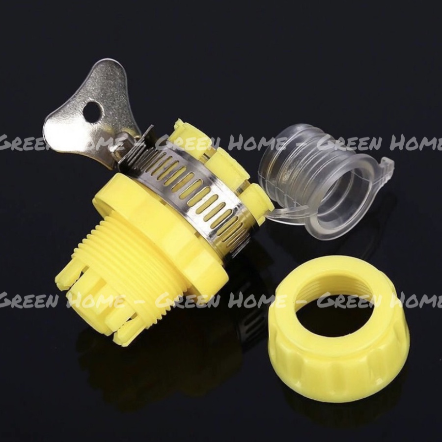 Đầu nối vòi nước có đai siết, Khớp nối nhanh đa năng nối trực tiếp từ vòi nước chất lượng cao, tiện lợi
