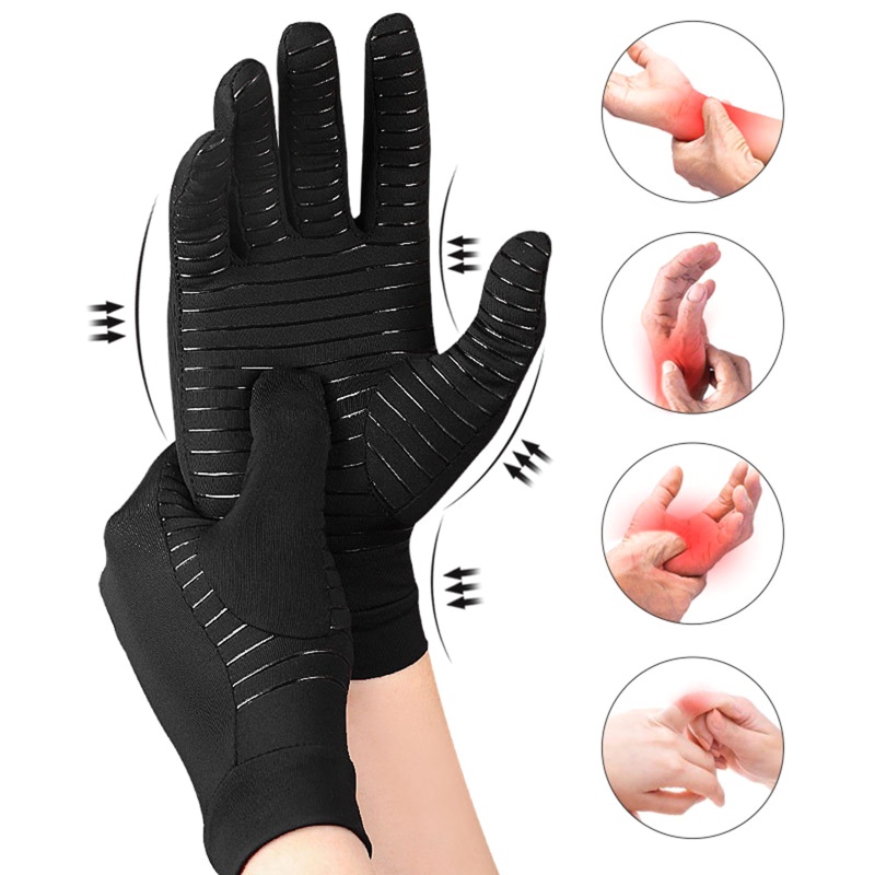 Găng Tay Nén Bằng Đồng Chống Trượt Dành Cho Nam Nữ Hoạt Động Thể Thao Ngoài Trời