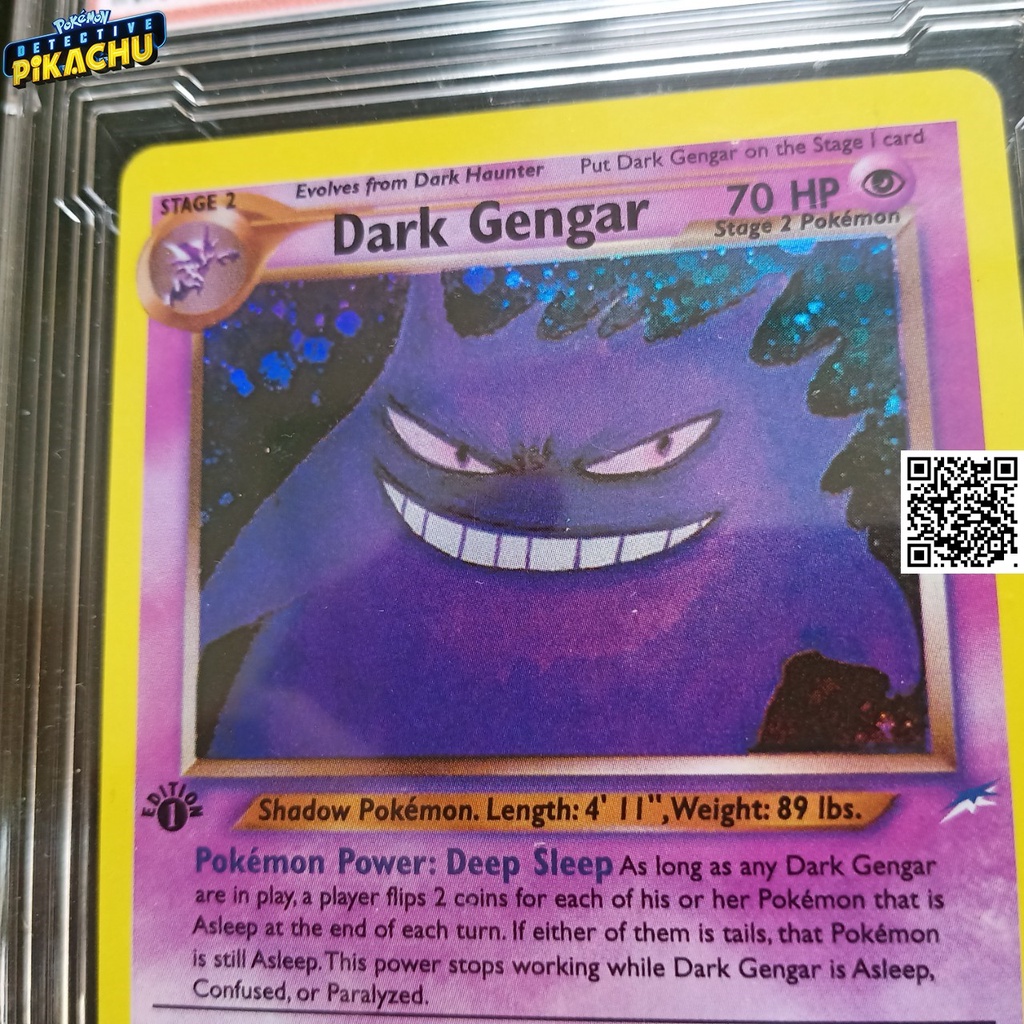Thẻ Game nitendo 2003 Pokémon Dark Gengar 6 105 Bóng ma tiến hóa cấp 3 1459 d7
