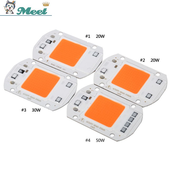 110V/220V 20W/30W/50W Full Spectrum LED Lamp Light Chip COB Plant Growing Grow