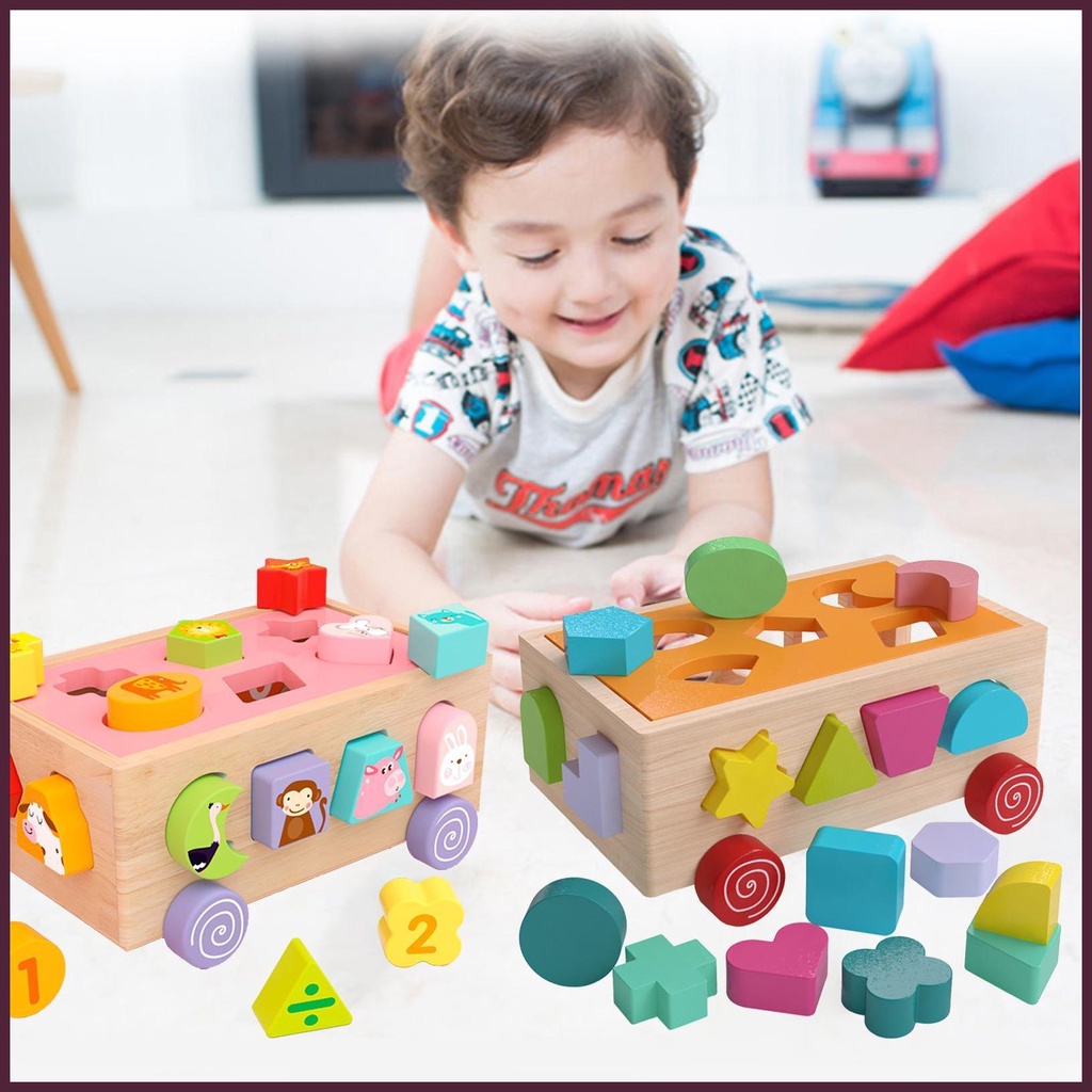 Bộ Đồ Chơi Xếp Chồng Lên Nhau Nhiều Màu Sắc Giáo Dục Theo Phương Pháp Montessori Cho Bé