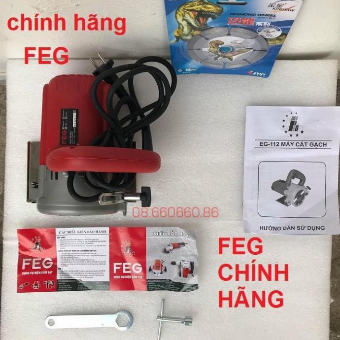 Máy Cắt Gạch, Gỗ Cầm Tay FEG Nhập Khẩu Chính Hãng + Tặng Lưỡi Cắt Gạch Kim Cương Trị Giá 150K ĐẸP