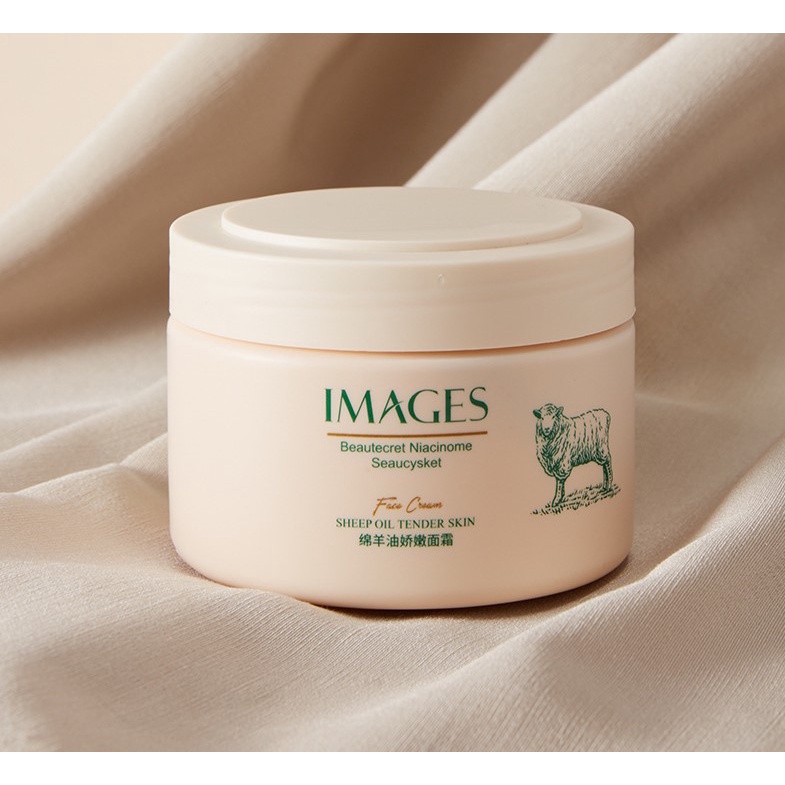 Kem dưỡng ẩm lanolin mỡ cừu IMAGES Sheep Oil Tender Skin 140g - Hàng nội địa Trung
