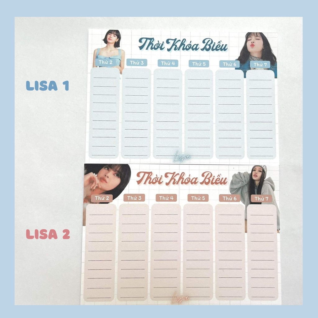 Thời khóa biểu Blackpink Rosé,Jennie,Lisa,Jisoo