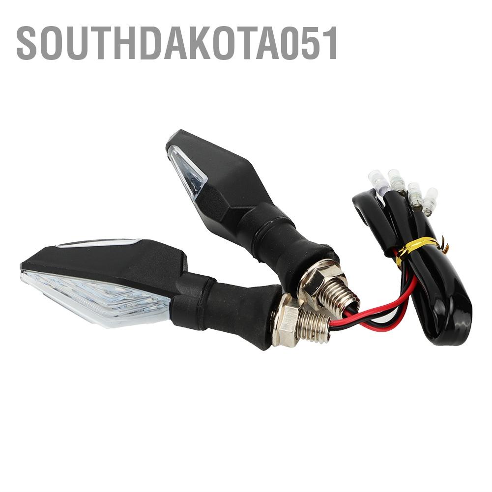 Southdakota051 2PCS 12 LED Two-Color Turn Signal Light For Motorcycle Scooters ATV Accessories(MK-024)