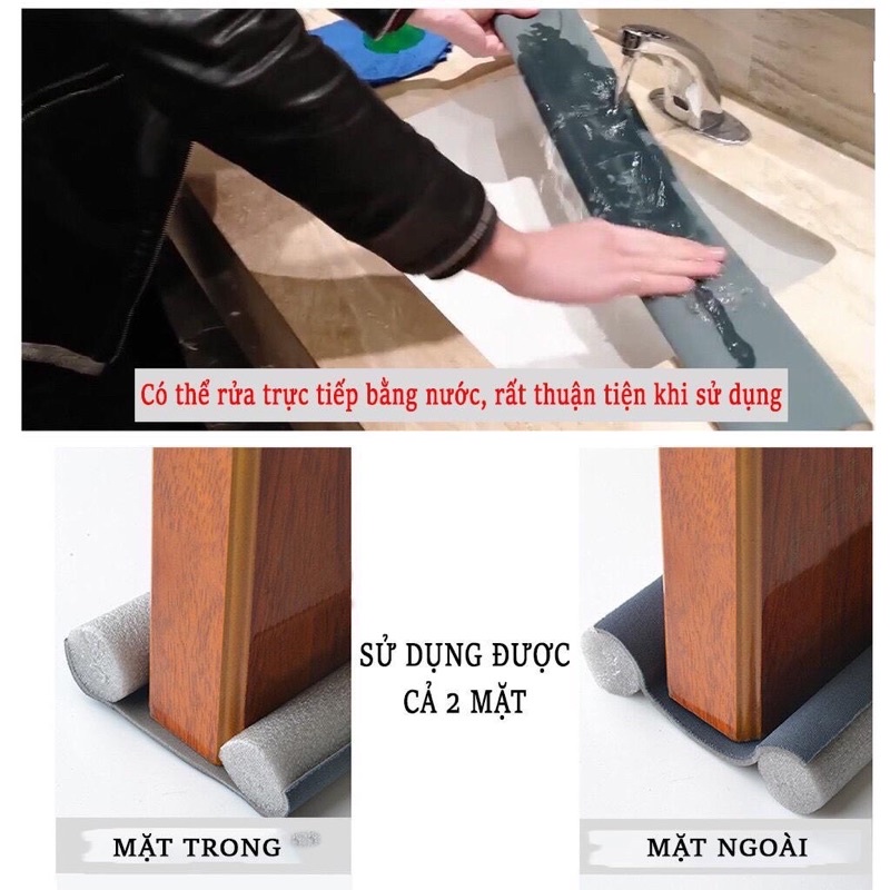 Miếng xốp chèn cửa dài 95cm chặn đáy, chặn gió, cách âm tốt, ngăn côn trùng ruồi,muỗi bay vào