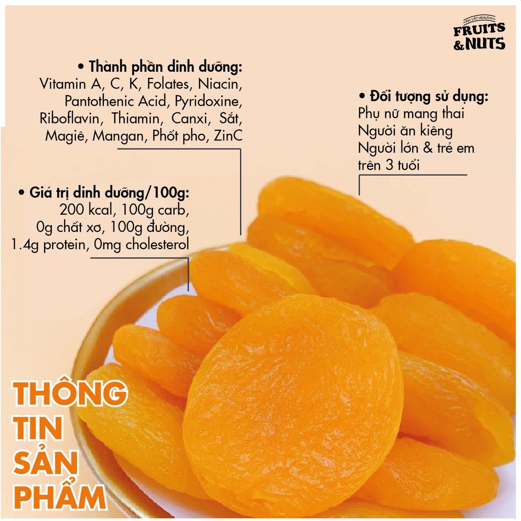 Combo Siêu Tiết Kiệm 1 Kg Hạt Dinh Dưỡng Quả Sấy (mixed nuts 4 loại hạt nguyên vị + mơ sấy dẻo không đường)