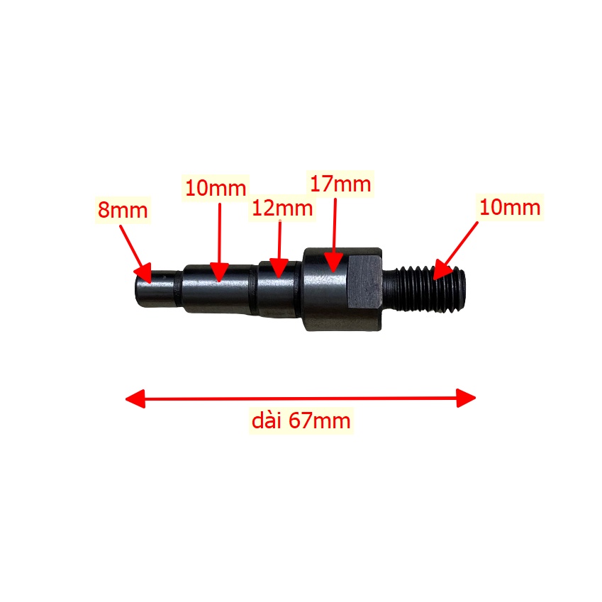 (Spindle M10) Trục - cốt nhông mài DEWALT 1 tấc 6288 8100 KG15 DW801 DW803