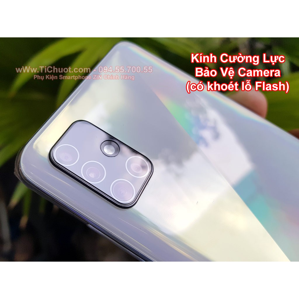 Kính Cường Lực chống trầy Camera Samsung A51