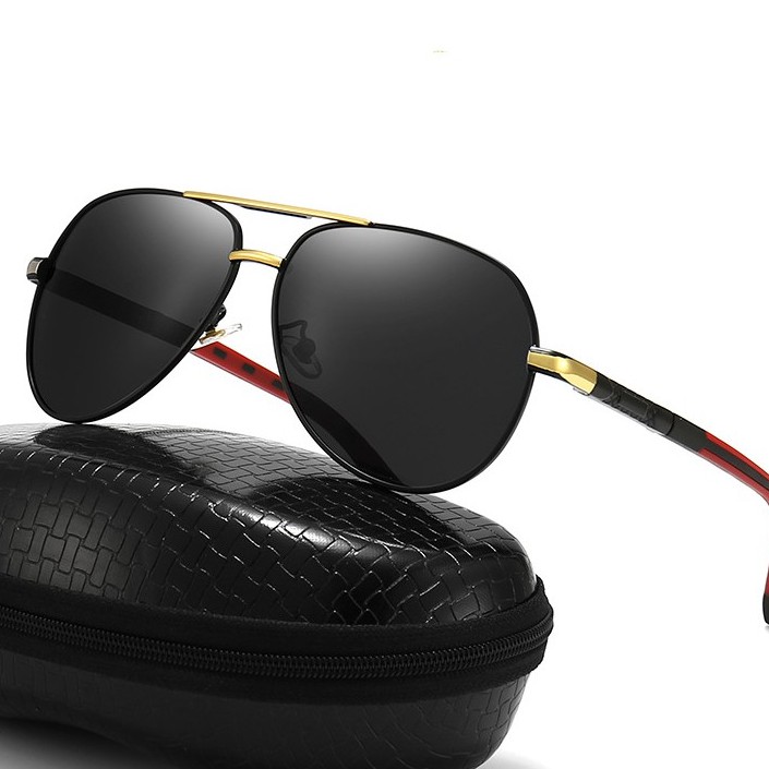Kính mát nam M16 phân cực  phi công thời trang kính râm hợp thời trang lái xe gọng hợp kim thép