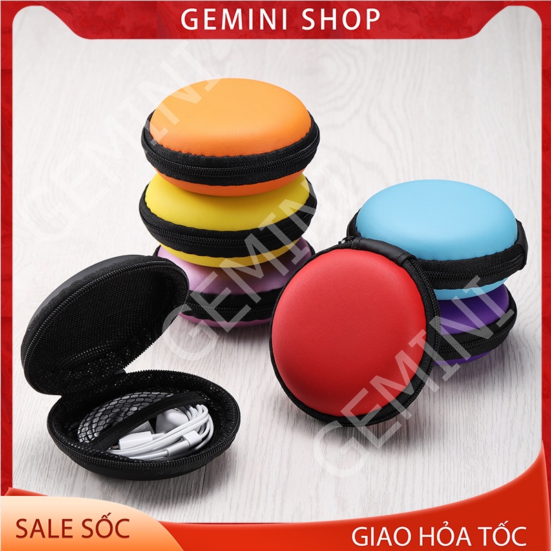 Hộp đựng tai nghe, cáp sạc dây sạc GEMINI SHOP