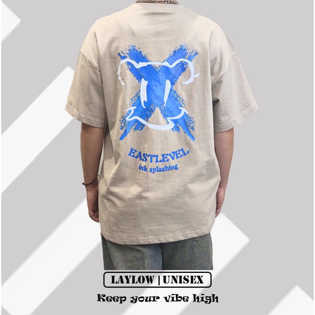 Áo Thun Nam Nữ 100 Cotton Tee Phom Rộng Chữ X Thời Trang Đường Phố Cao Cấp LAYLOW Unisex