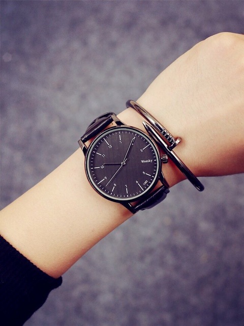 Đồng hồ cặp nam nữ Weesky L6040 dây da 3 màu hot | BigBuy360 - bigbuy360.vn