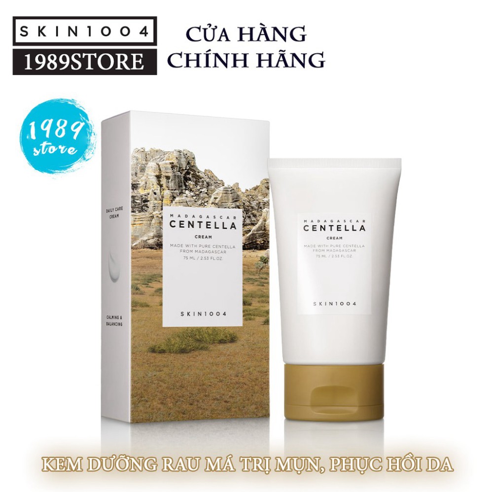 nam103 Kem Dưỡng Ẩm Rau Má Skin1004 Làm Sáng Da, Chống Lão Hóa Cho Da Nhạy Cảm Madagascar Centella Cream 75ML - PP Chính