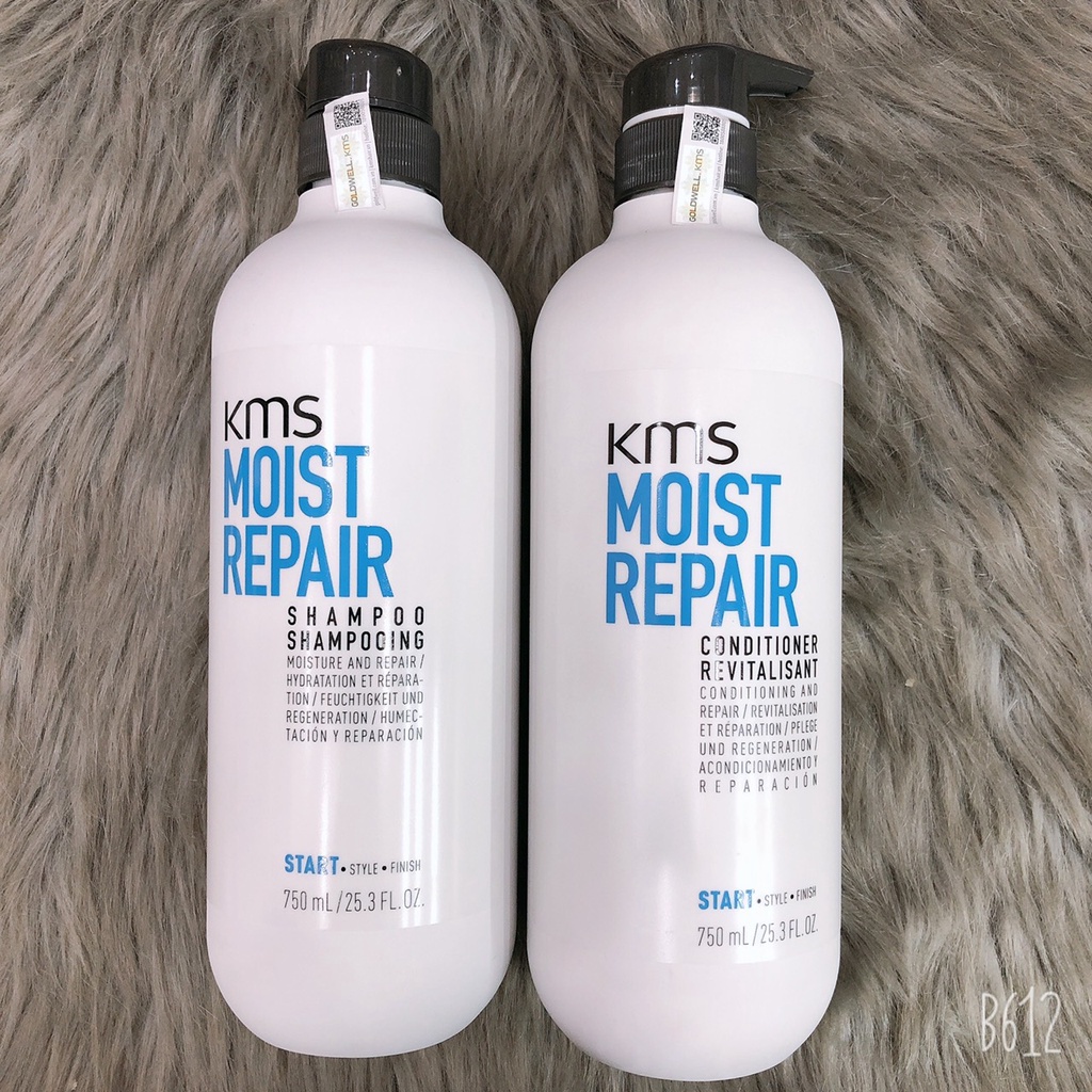 Bộ dầu gội xả phục hồi dưỡng ẩm KMS Moist Repair GOLDWELL 750ML ( hàng chính hãng )