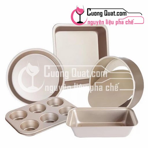 Khuôn Nướng Bánh Cao Cấp Chống Dính 5 Món (Giao Màu Ngẫu Nhiên)